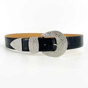 Y2K rhinestone buckle belt bling blingy 2000s vintage